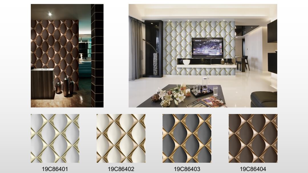 New Wallpaper factory 3D suede wallpaper designs non woven wall paper (10)