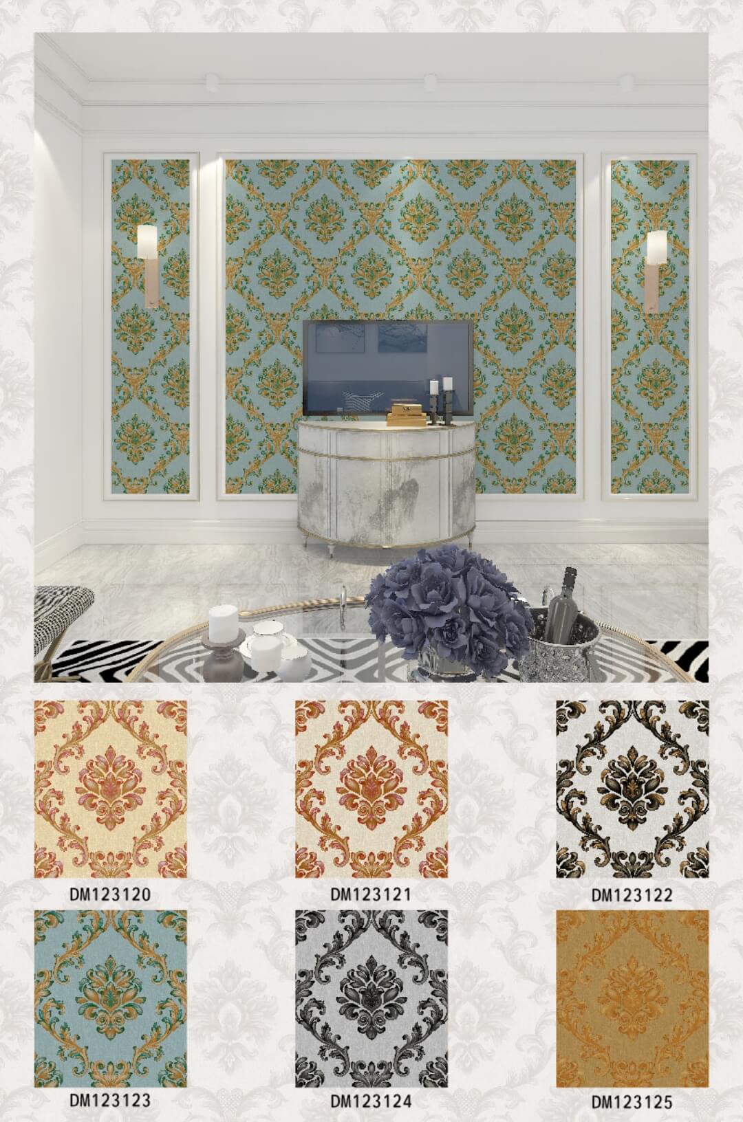 Classic Damask Pvc Wallpaper From China Wholesale (16)