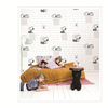 3d Excavator Design Children Wallpaper for Kids Room