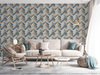 3D Geometric Graphic Wallpaper in Blue