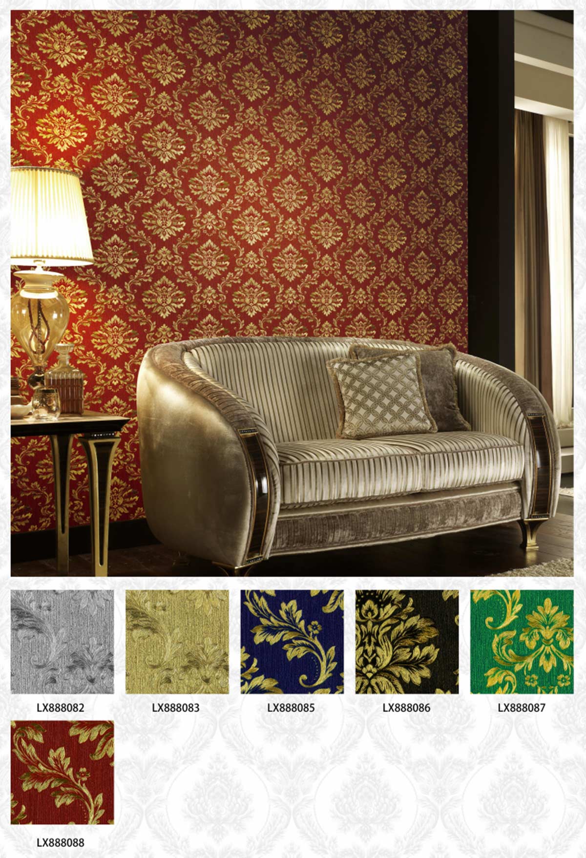 Golden-Leaves-Design-Metallic-Wallpaper-(11)