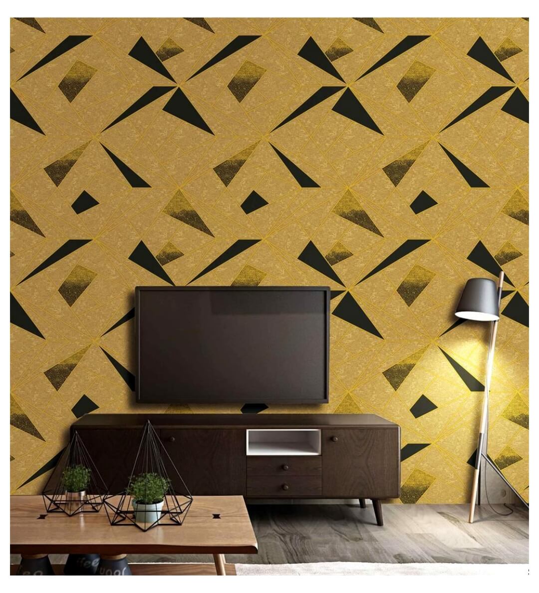 3d Gold Leaf Wallpaper for Hotel (28)
