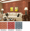 realistic orange Brick Wallpaper interior