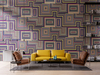 2021 Shandong Geometric Modern Designs Golden Stripe Wallpaper
