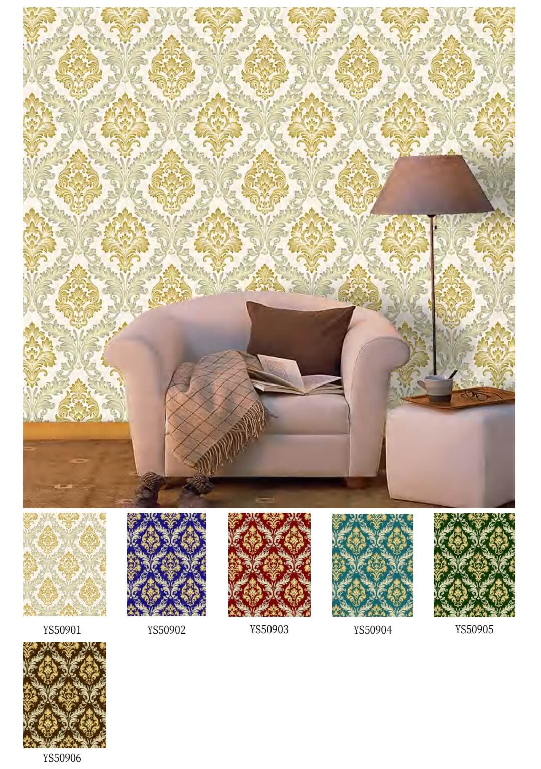 Dark Damask Floral Wallpaper Distribuidor Wallpaper Wholesaler (7)