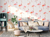 2021 Nordic Style Flamingo 3d Wallpaper for Wall