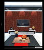 3D PVC Home Wallpaper with Fashion Design