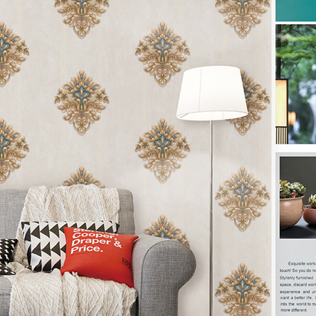 Vintage Embossed Italian Wallpaper