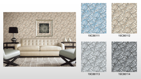 New Factory 3D Suede Designs Non Woven WallPaper