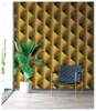 3d Gold Leaf Wallpaper for Hotel