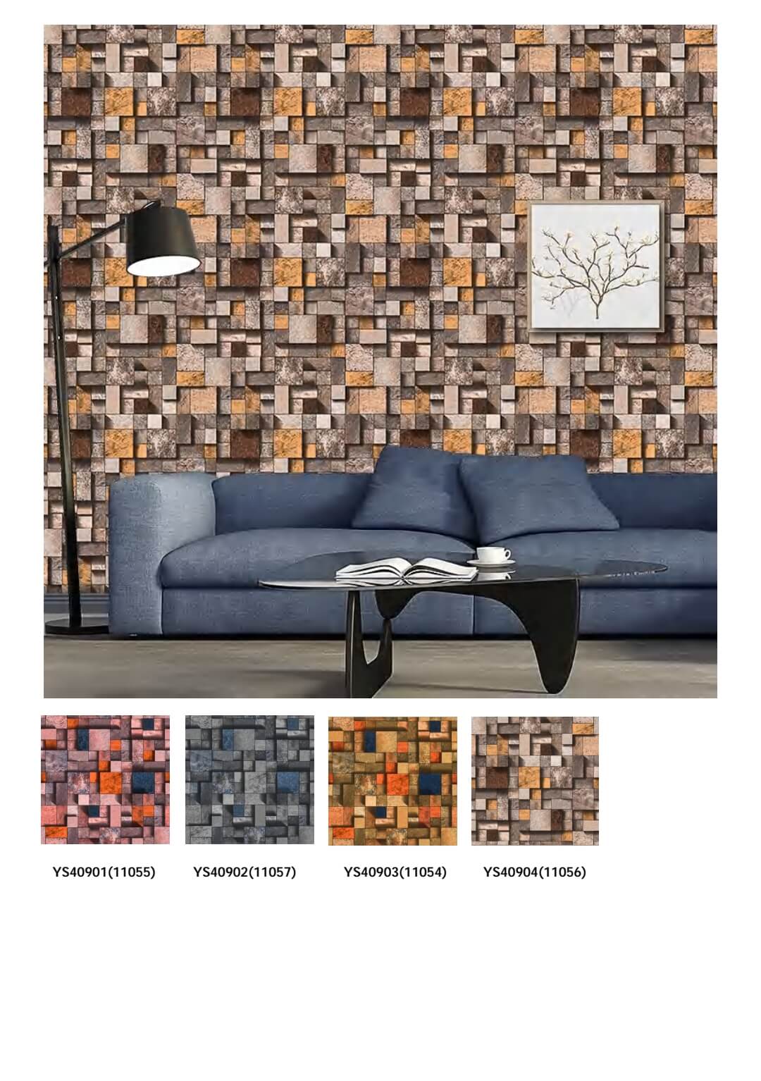 3d Textured Brick Effect Vinyl Wallpaper for Interior (20)