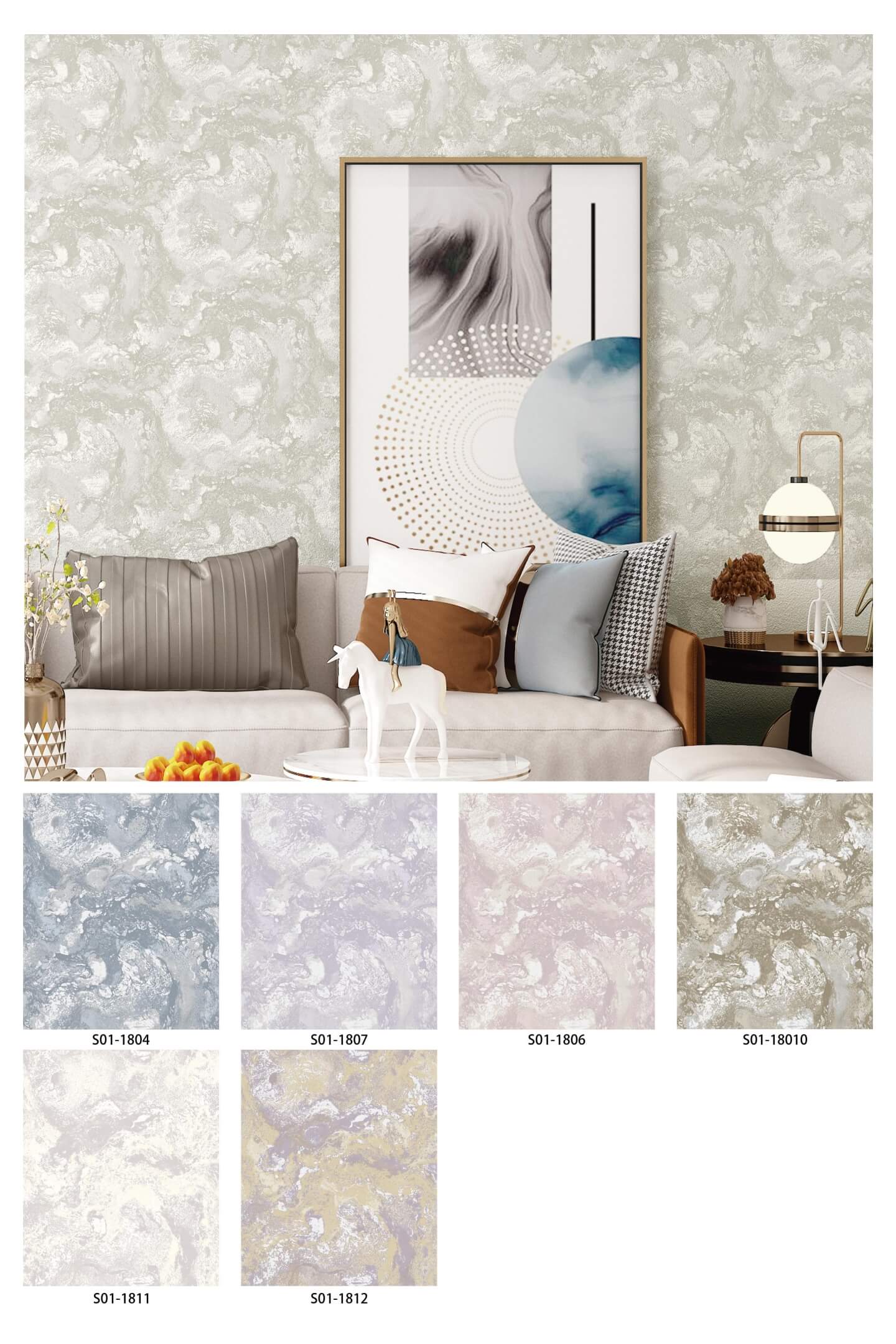 Floral Design Wallpapers Manufacture With High-Quality PVC Material Designer Premium Quality Water-resistant Wallpaper (19)