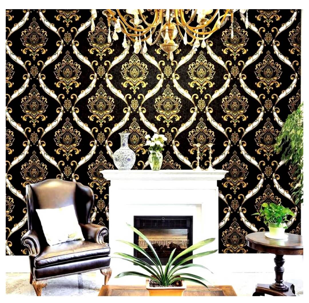 3d Gold Leaf Wallpaper for Hotel (39)