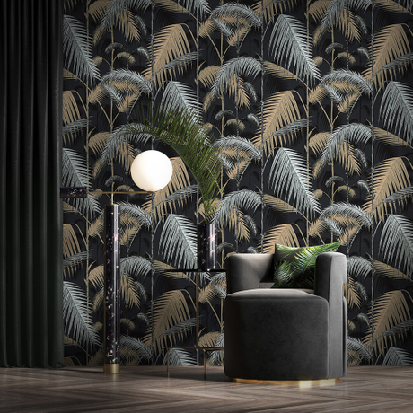 3d Tropical Coconut Tree Design Wallpaper for Home Decor