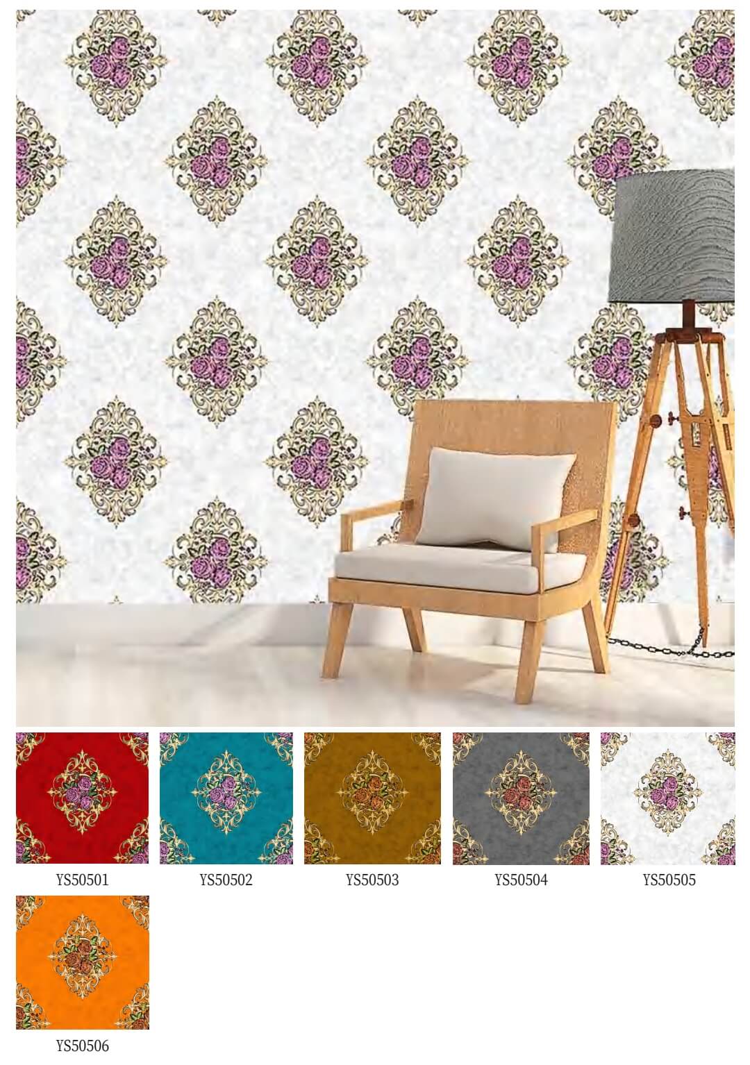 Dark Damask Floral Wallpaper Distribuidor Wallpaper Wholesaler (9)