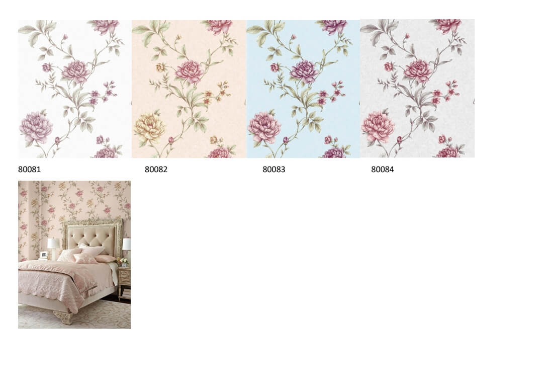 Classic Flower Wallpaper for Living Room (12)