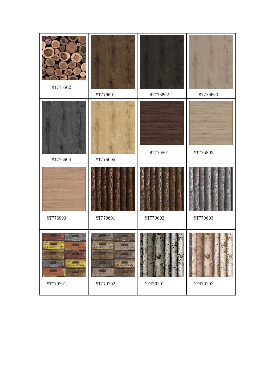 3d Natural Wooden Design Decorative PVC Wallpaper (3)