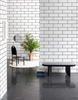 Brick And Stone Wallpaper for Coffee Shop Decoration