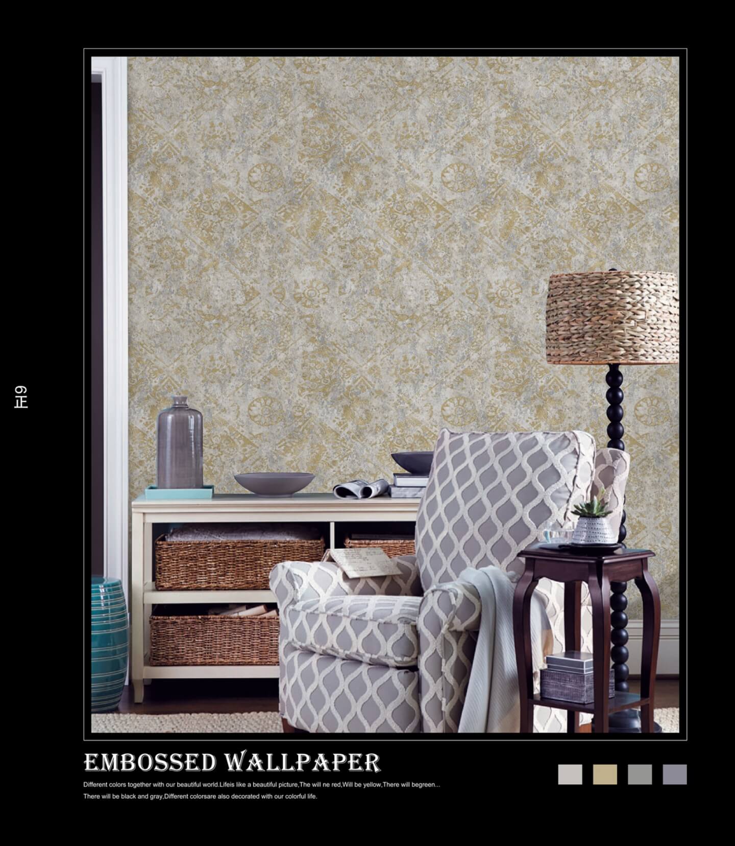 3D Embossed Pattern Designer HD Wallpaper For Your Bedroom Office and Living Areas (15)
