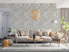 3D Design Leaves PVC Wallpaper, PVC Non- Sticky Wallpaper For Living Room, Home, Balcony Decoration