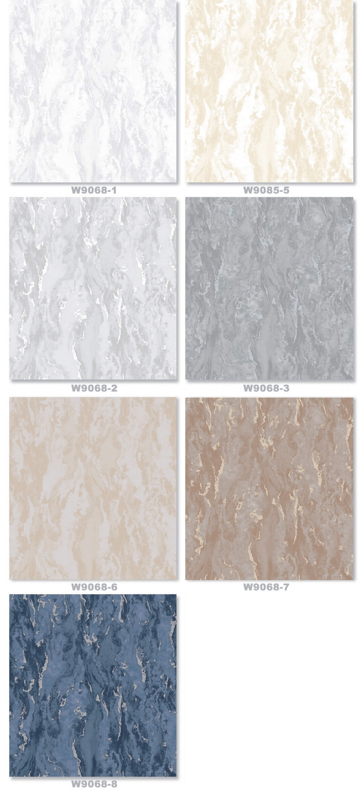 Orla Wave Glitter Textured Vinyl Luxury 3D Effect Wave Grey Wallpaper (7)