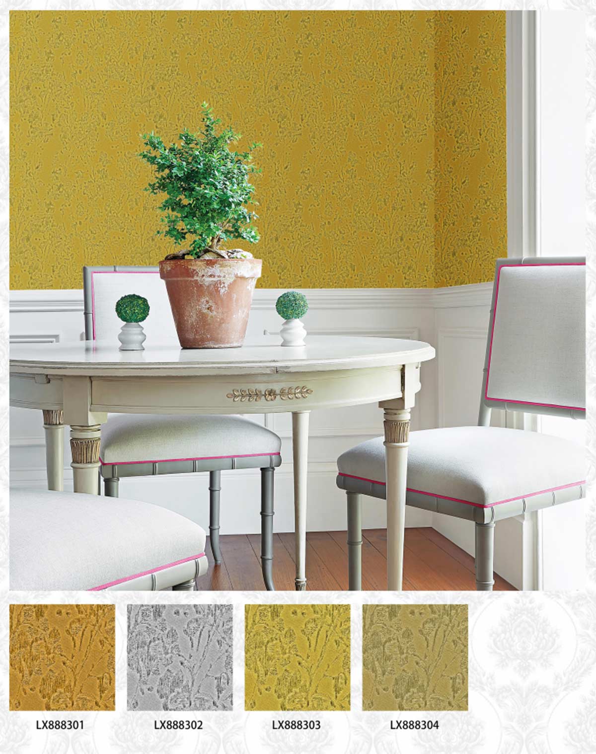 Golden-Leaves-Design-Metallic-Wallpaper-(15)