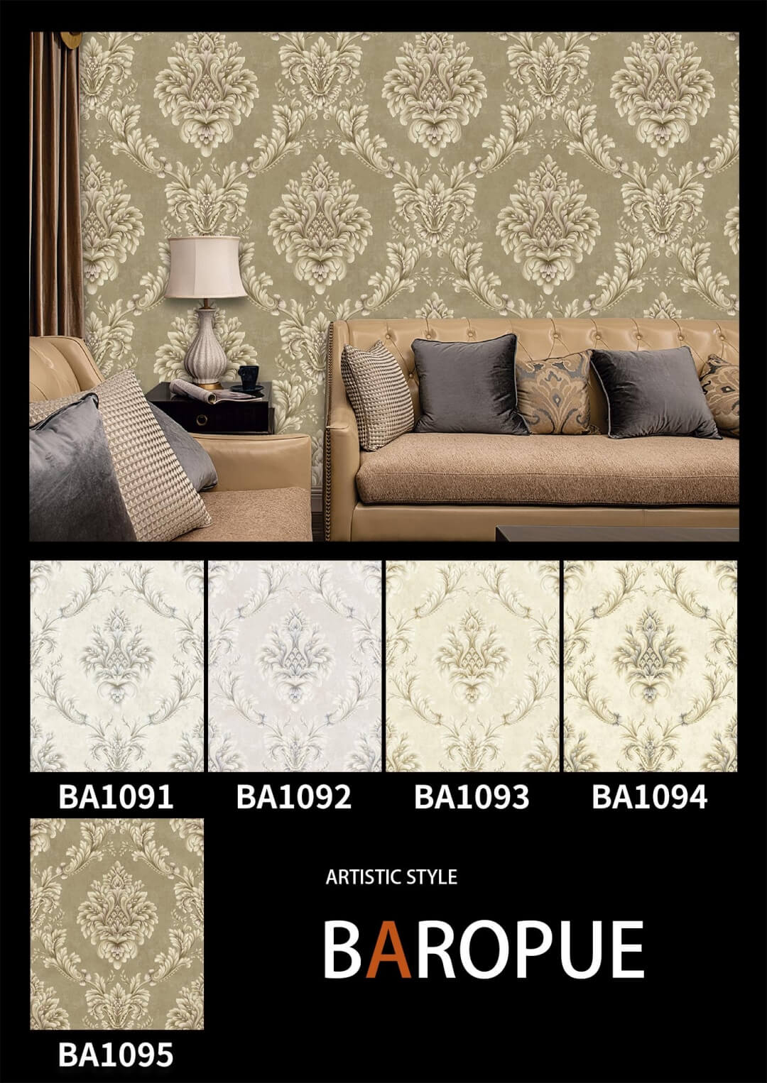 Beijing Luxury Home Decoration 3d Modern Vinyl Wallpaper (15)