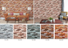 modern red Brick Wallpaper room