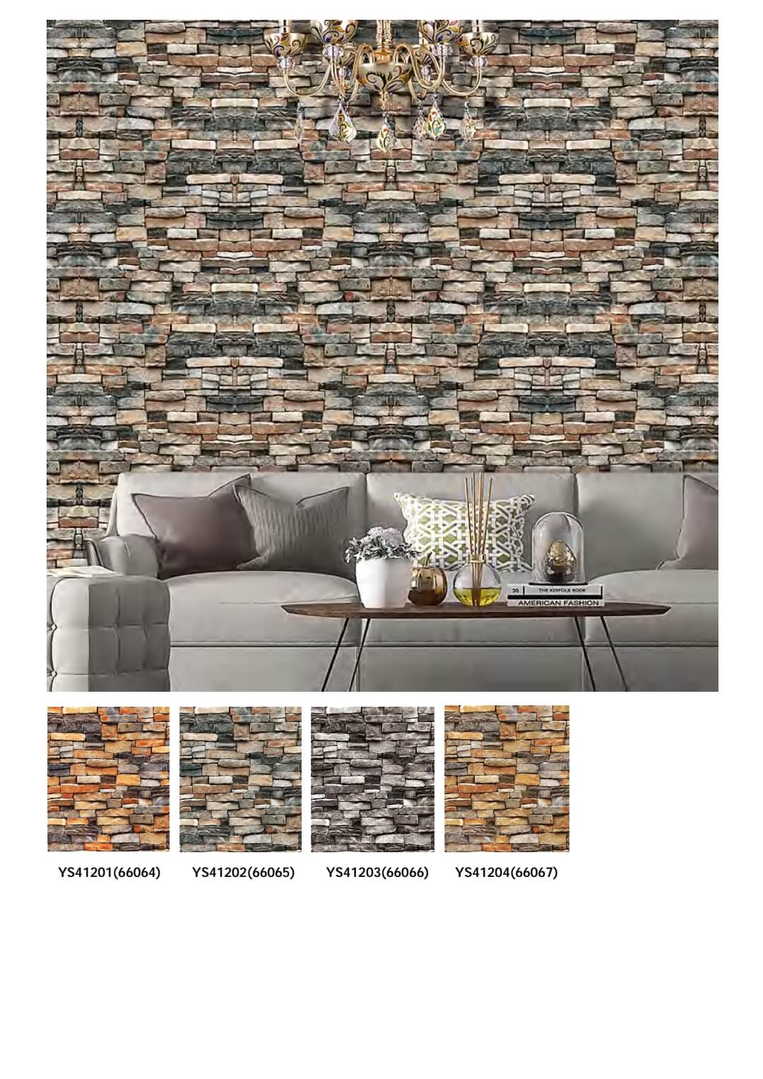 3d Textured Brick Effect Vinyl Wallpaper for Interior (17)