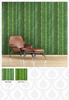 Botanical Green Leaf Design Wallpaper For Modern Bedroom 