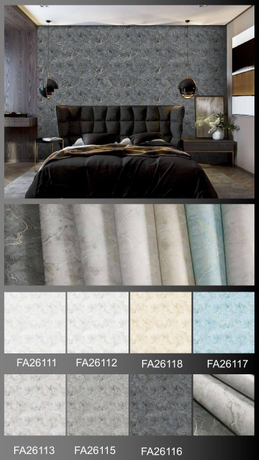 3D Retro Geometric Light Blue Wallpaper in Gold lines