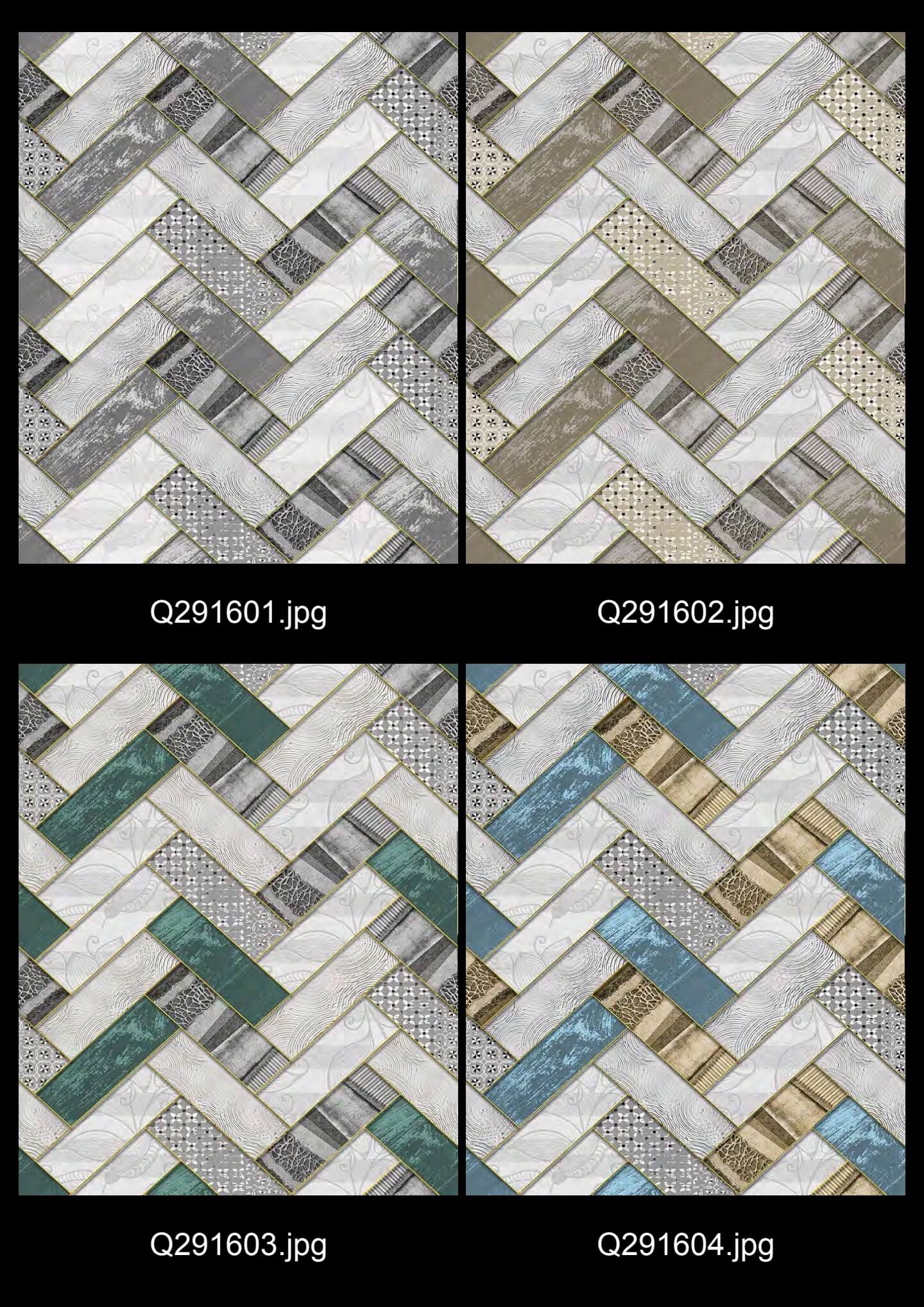 3D Geometric Graphic Wallpaper in BlueTealBeige (9)