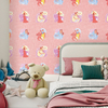 Cute Pink Children Wallpaper for Childrens Bedroom