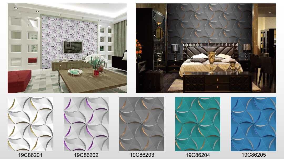 New Wallpaper factory 3D suede wallpaper designs non woven wall paper (3)