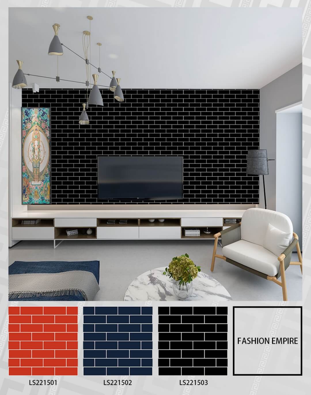 Wholesale Modern Designs White And Black Wallpaper (15)