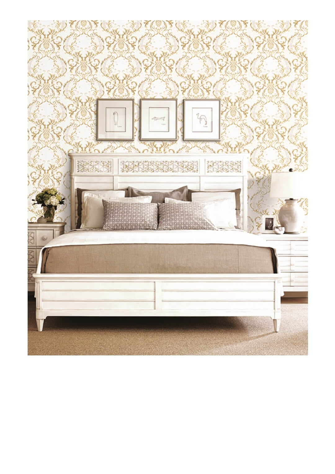 Romantic Floral Wallpaper Decoration For Bedroom (8)