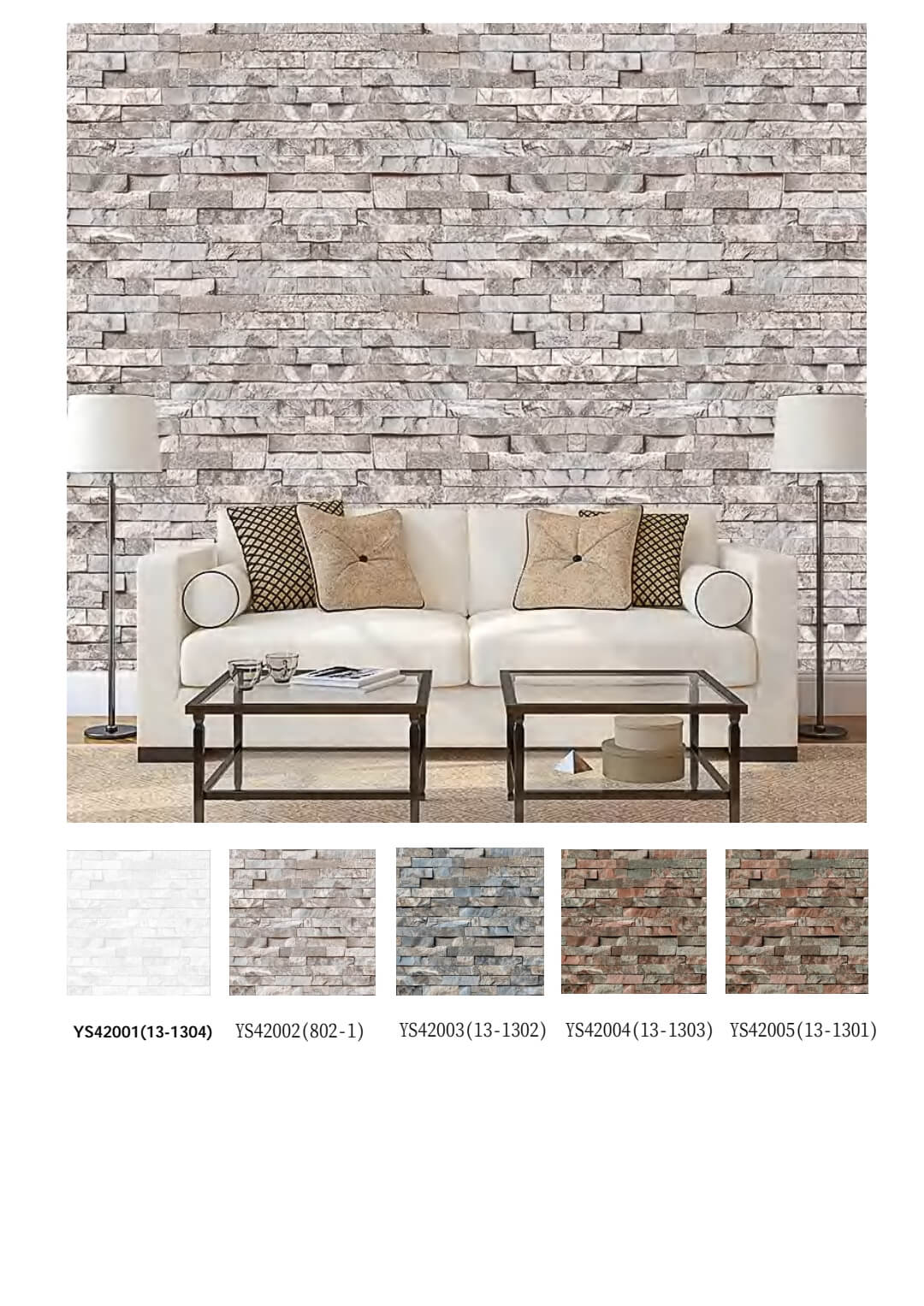 3d Textured Brick Effect Vinyl Wallpaper for Interior (9)
