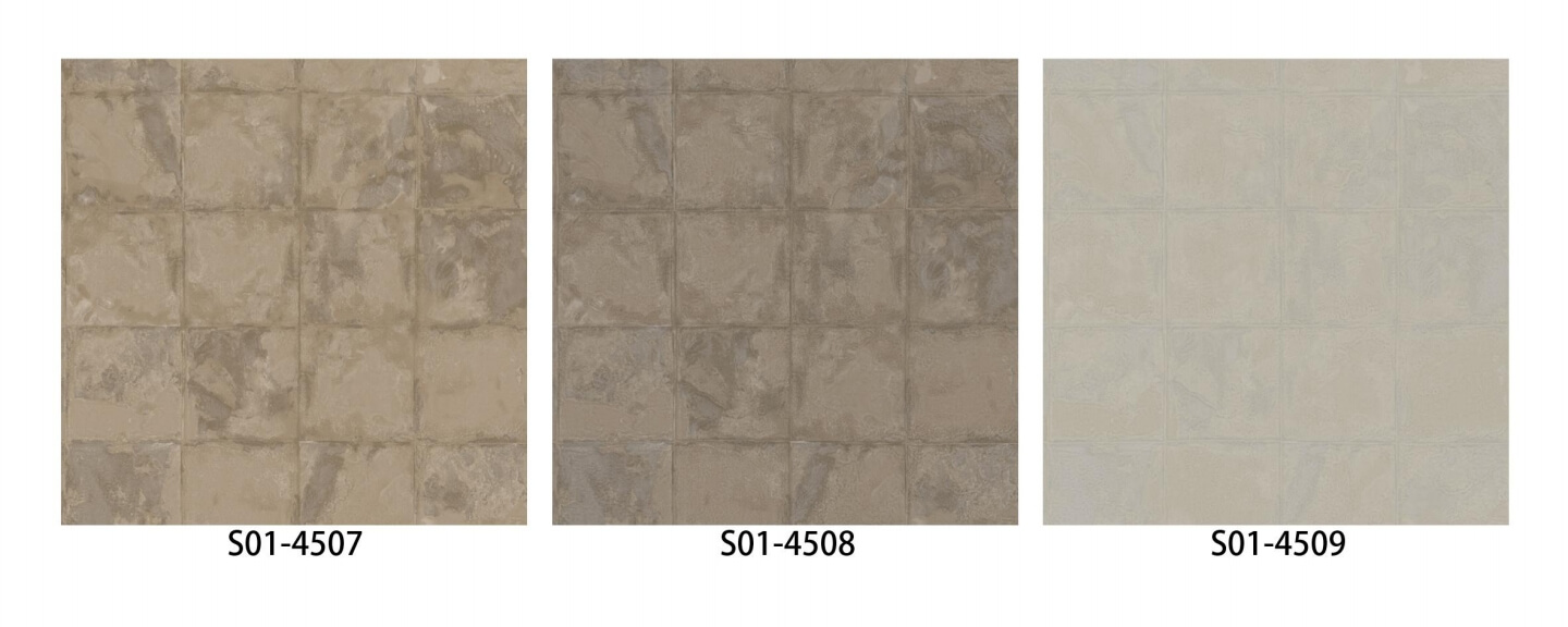 Patina Concrete Effect wallpaper in teal & ochre (21)