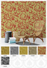 customized coated golden PVC Wallpaper background