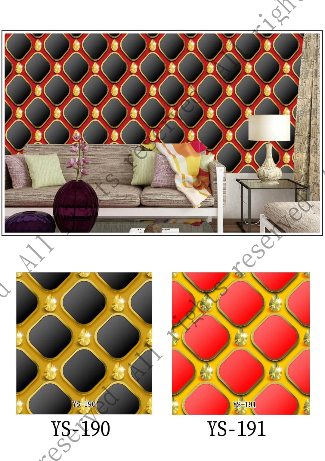 Interior Decoration Wholesale Background Room Wall Paper (3)