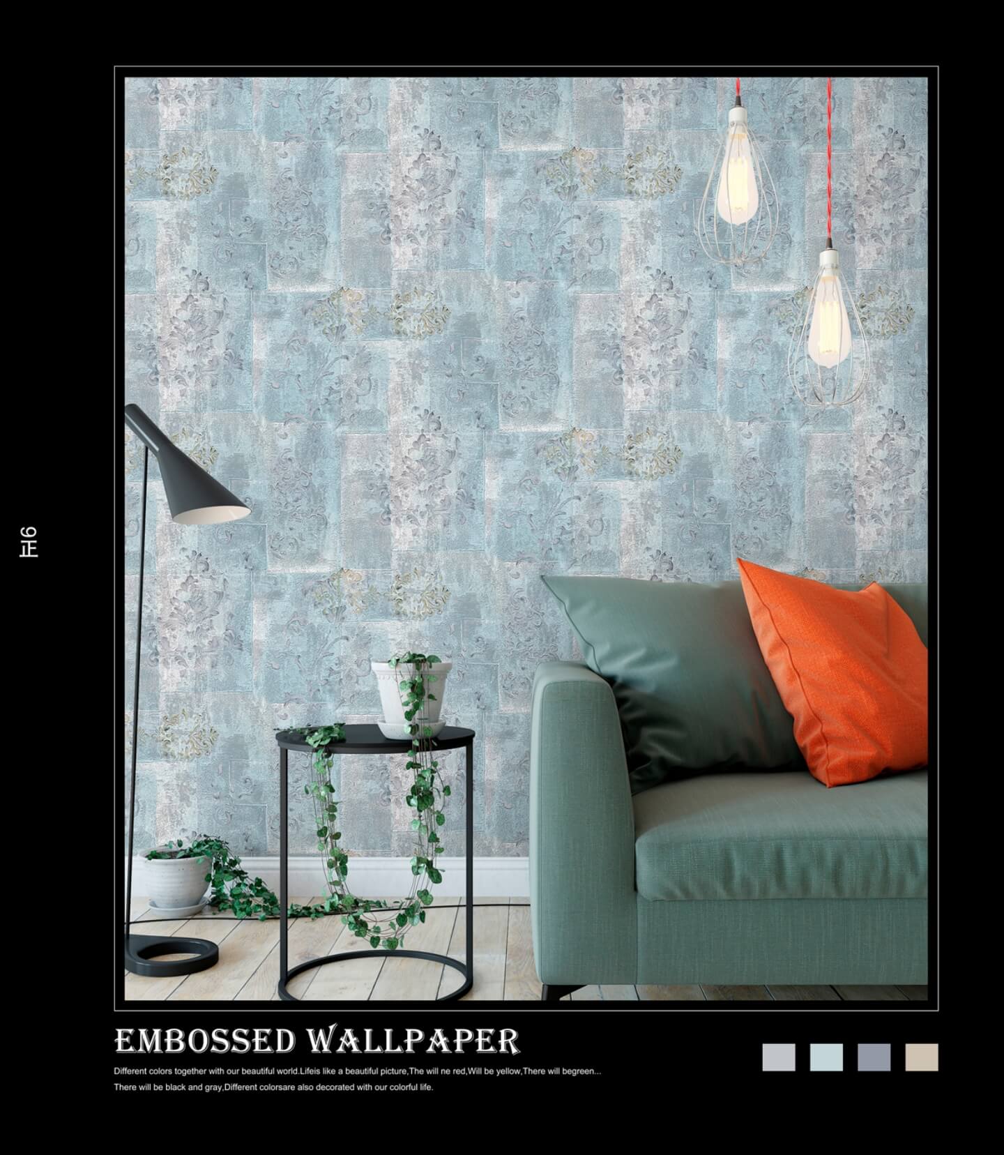 Multicolor Non-Adhesive 3D Designer Wallpaper Suitable For Bedroom, Living Room, Office, High-Quality PVC Water-resistant Wallpapers (8)