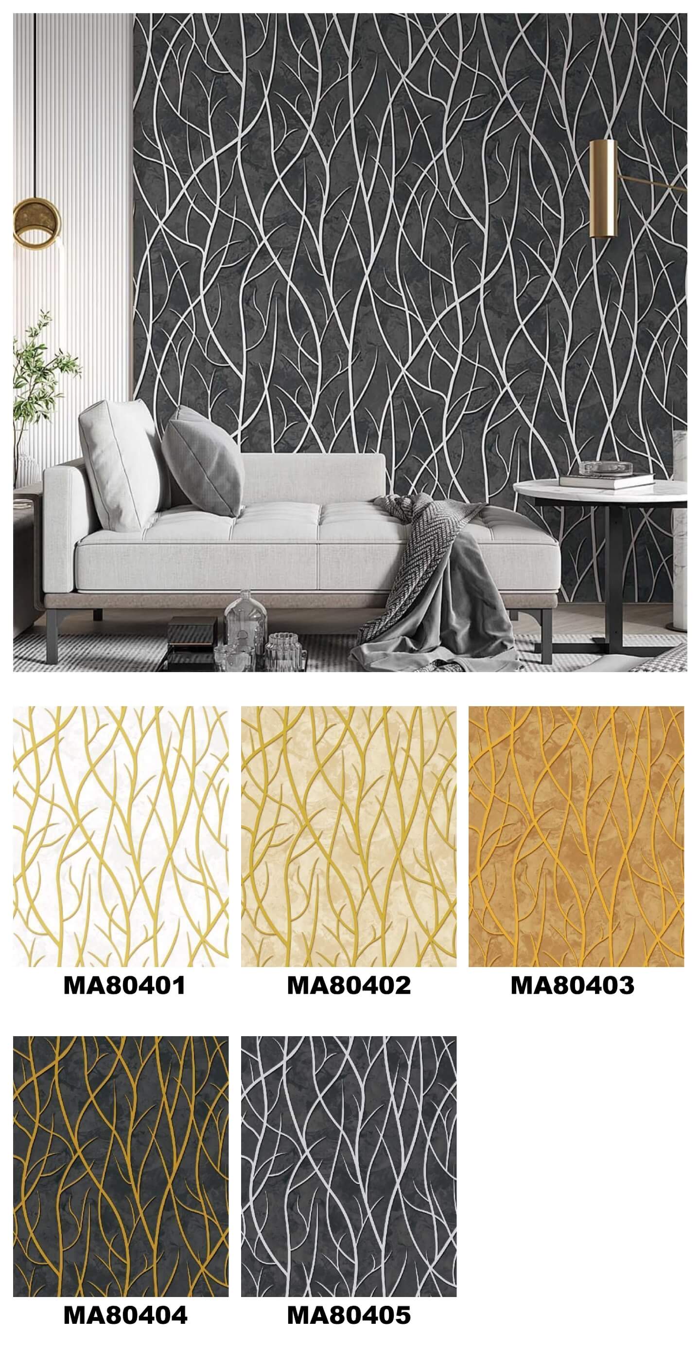 Beautiful Color 3D Design Wallpaper Better choice For Living Area, Bedroom, kids room, Office Durable PVC Wallpapers (4)