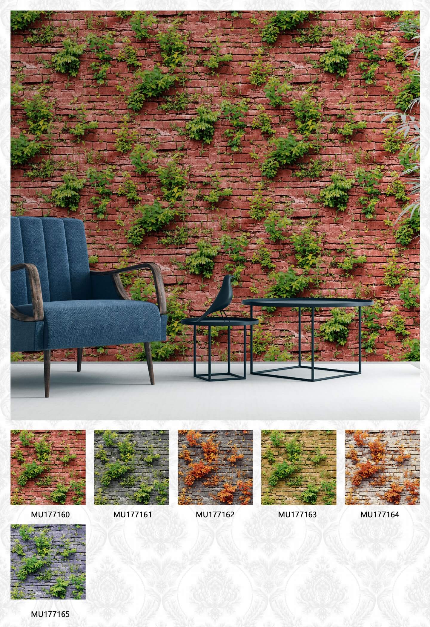 Botanical Green Leaf Design Wallpaper, For Modern Bedroom Living Room Balcony PVC Hight Quality Wallpaper , Wall Interior Wallpapers (1)