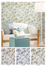Floral Design Wallpapers Manufacture With High-Quality PVC Material 