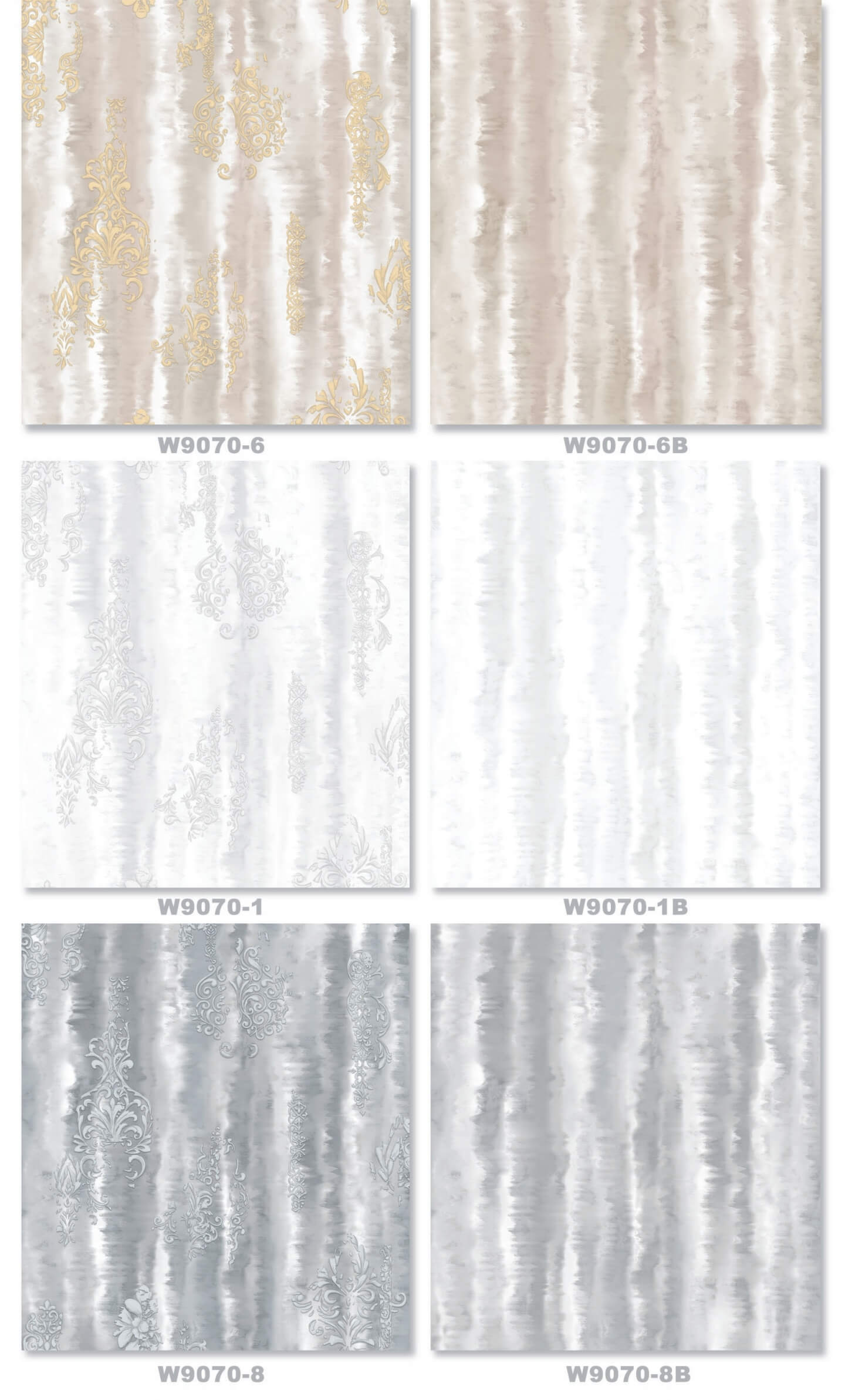 Orla Wave Glitter Textured Vinyl Luxury 3D Effect Wave Grey Wallpaper (14)