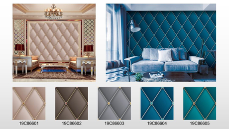 New Factory 3D Suede Designs Non Woven WallPaper