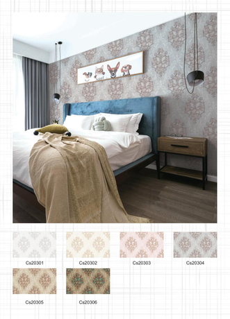 extra large matte white PVC Wallpaper for furniture