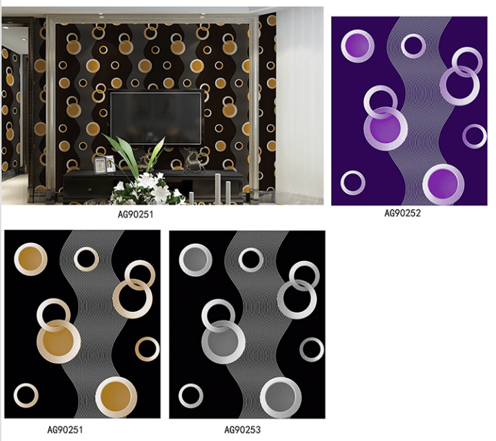 Customized Designs PVC Wallpaper for Bathroom (13)