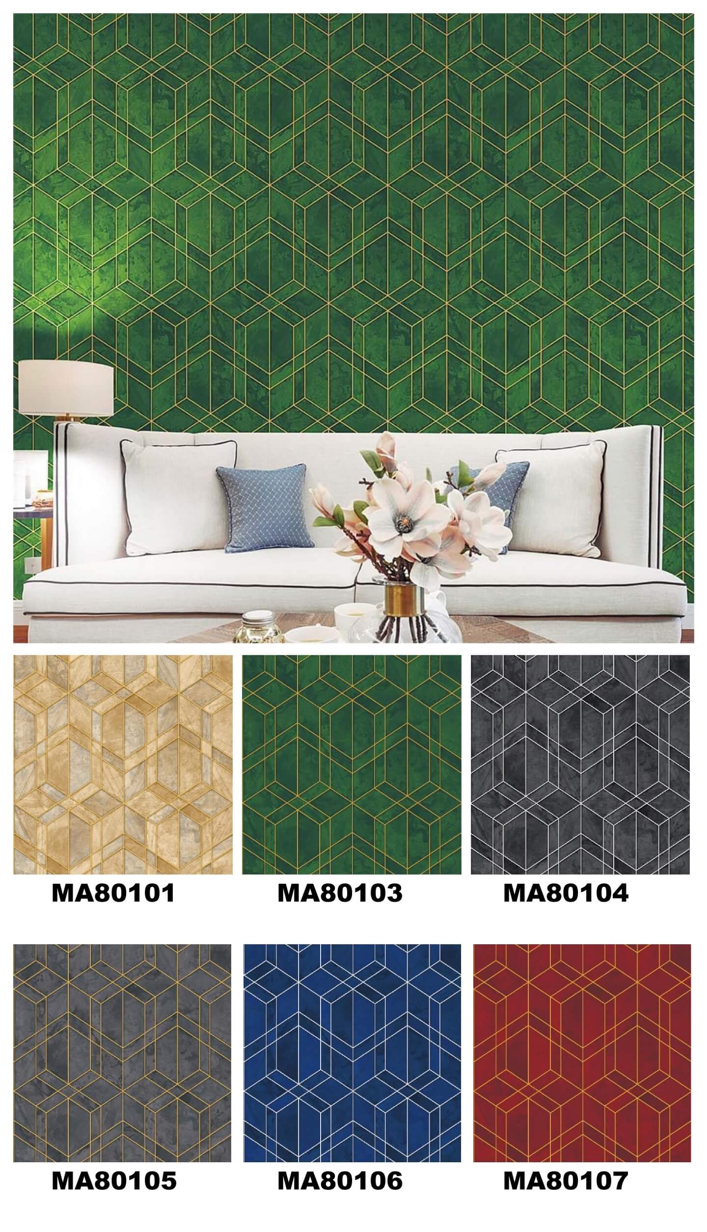 Beautiful Color 3D Design Wallpaper Better choice For Living Area, Bedroom, kids room, Office Durable PVC Wallpapers (2)