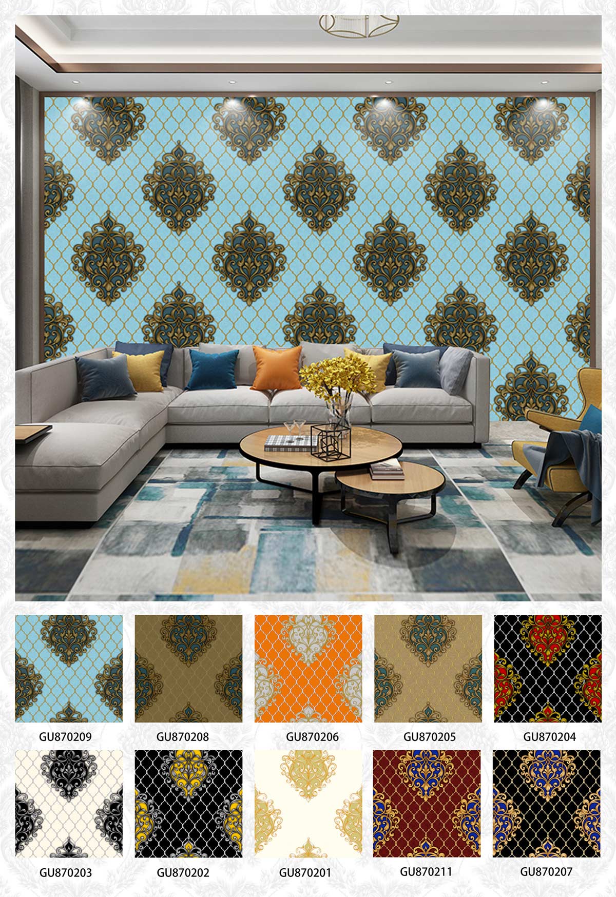 Trendy-Wallpaper-For-Living-Room
